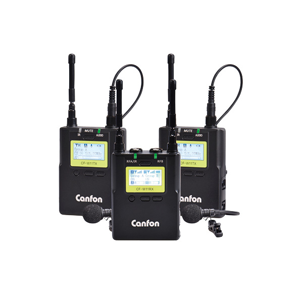 專業(yè)級(jí)無(wú)線麥克風(fēng)UHF 100頻一拖二（CF—W11S）