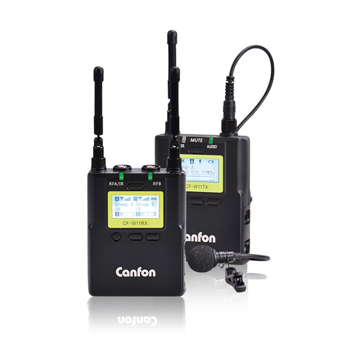 專業(yè)級(jí)無(wú)線麥克風(fēng)UHF 100頻一拖一（CF—W11F）