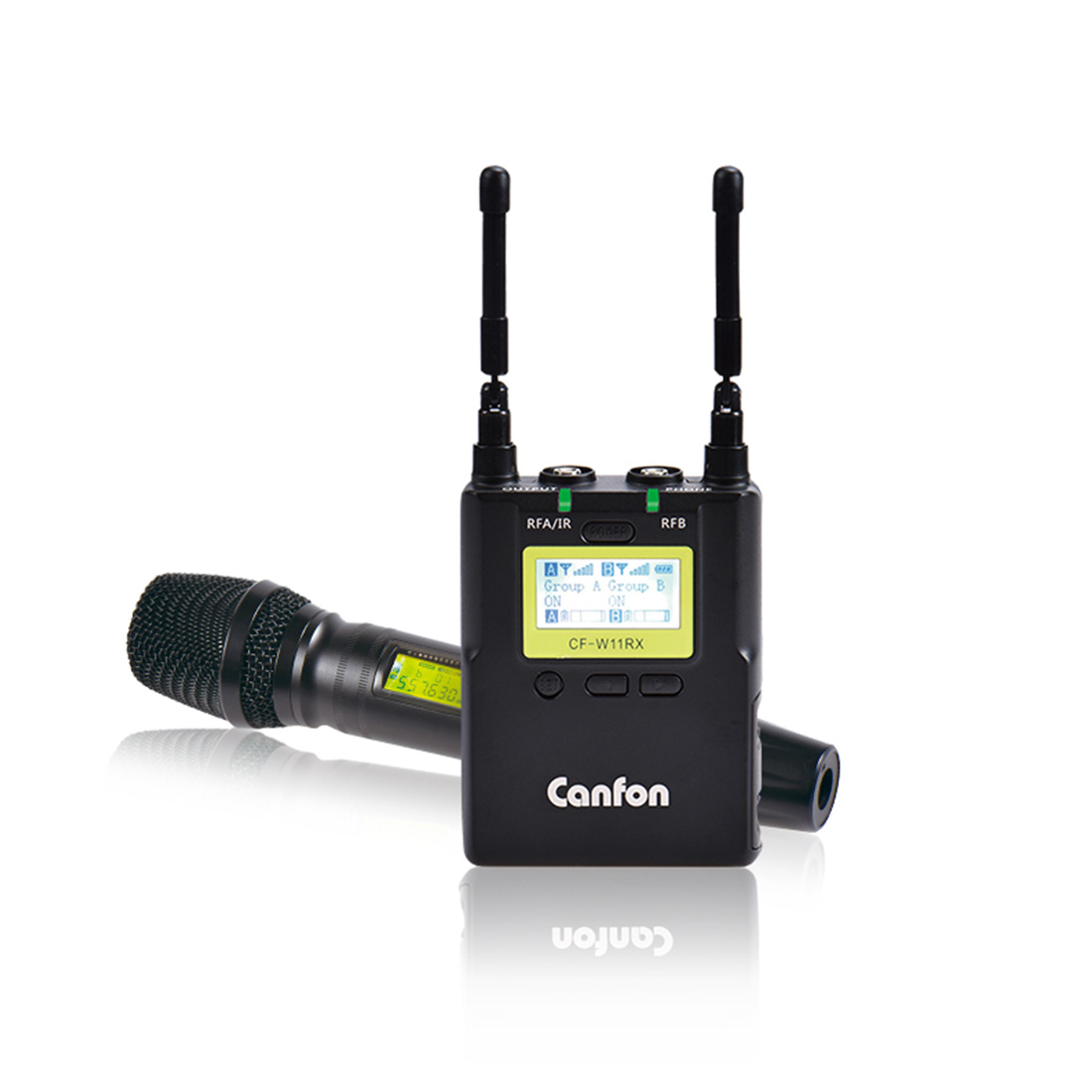 專業(yè)級(jí)無(wú)線麥克風(fēng)UHF 100頻一拖一（CF—W11HF）